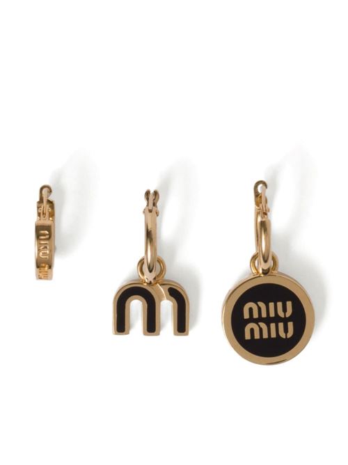 Set di orecchini in metallo smaltato MIU MIU | 5IO1022F6TF0002